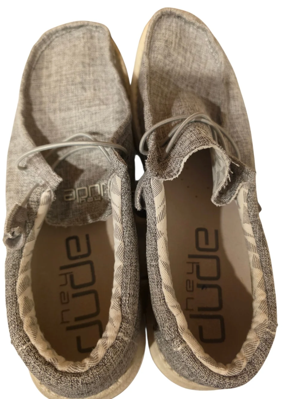 Hey Dude Wally Linen Slip-On in Grey Size 13